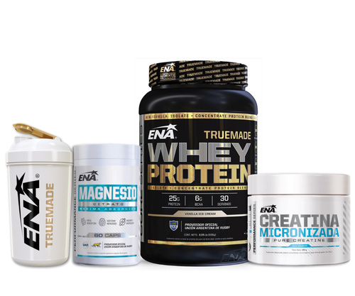 Combo Despegue ENA - Whey + Creatina + Shaker ENA + Citrato de Magnesio